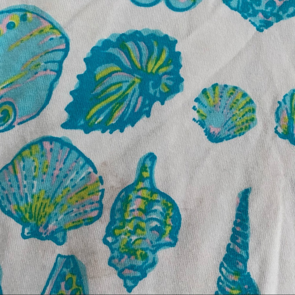 Lily Pulitzer White & Blue Shells Tunic Top XS - Picture 3 of 5